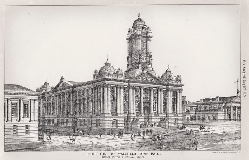 Design for the Wakefield Town Hall by English School