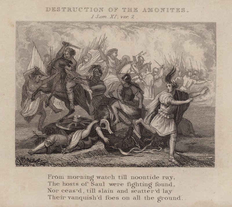 Destruction of the Ammonites by English School
