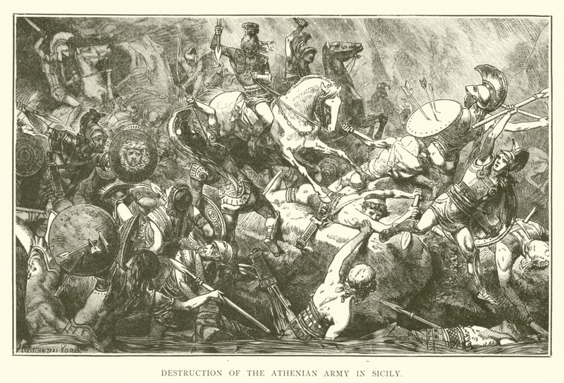 Destruction of the Athenian Army in Sicily by English School