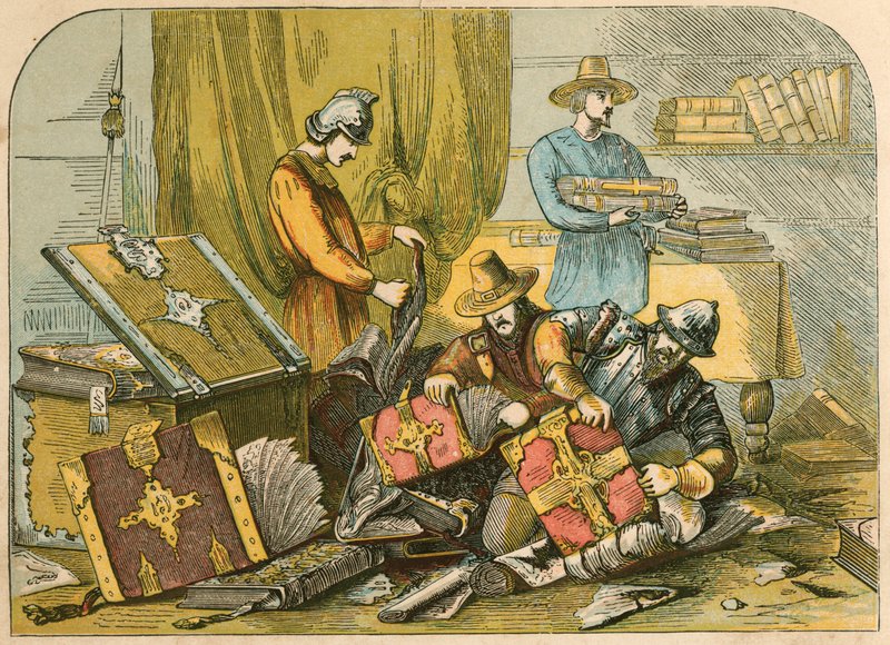 Destruction of the Manuscripts and Missals at Oxford in the Reign of Edward VI by English School