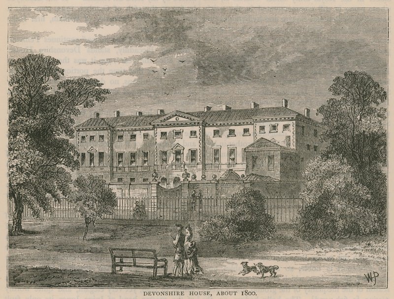 Devonshire House, London, in About 1800 by English School