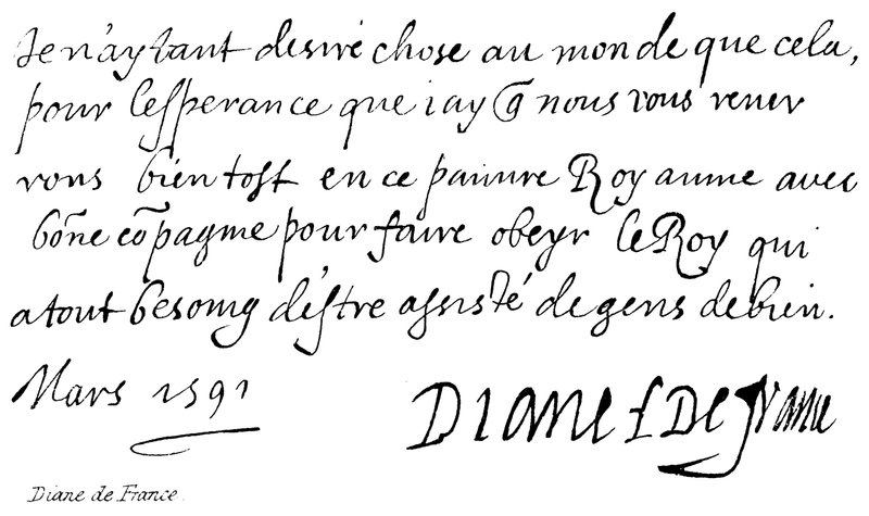 Diane de France by English School