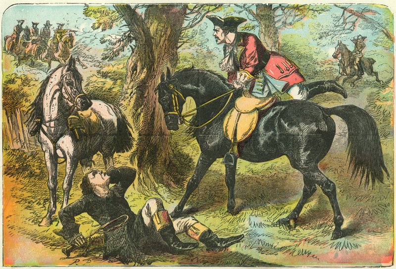 Dick Turpin gains possession of Black Bess by English School
