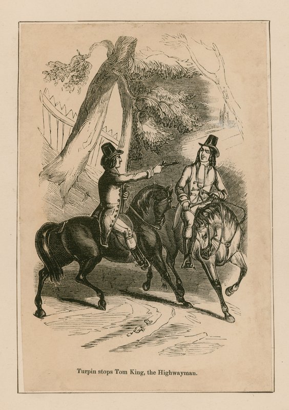 Dick Turpin Stops Tom King, the Highwayman by English School