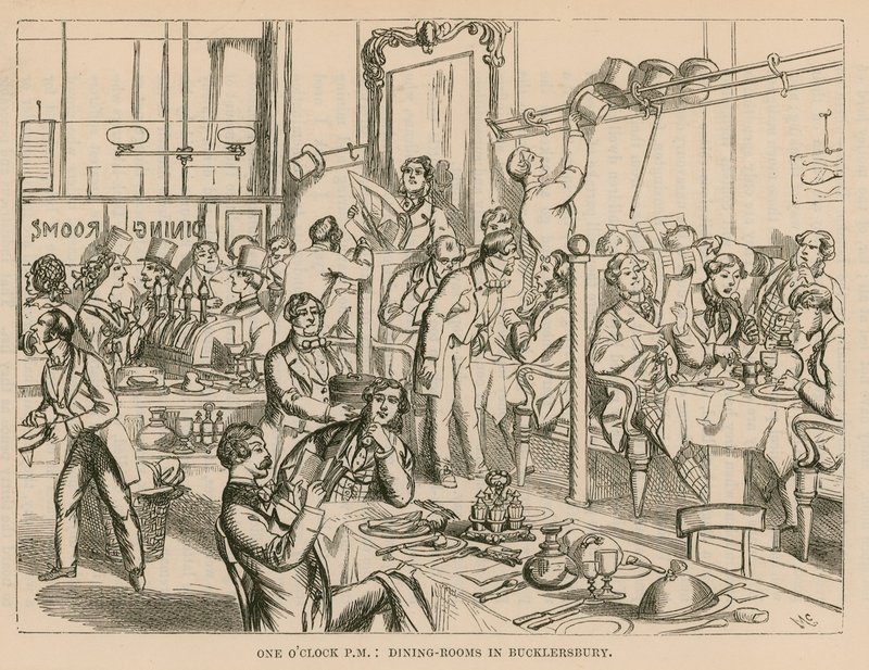 Dining Rooms in Bucklersbury, London by English School