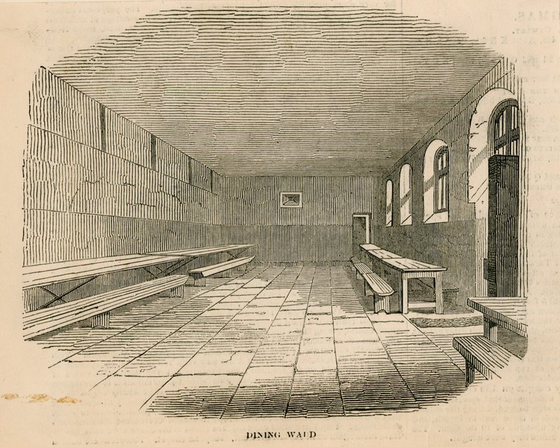 Dining Ward at Newgate Prison by English School