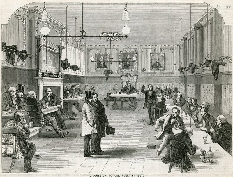 Discussion Forum, Fleet Street, London by English School