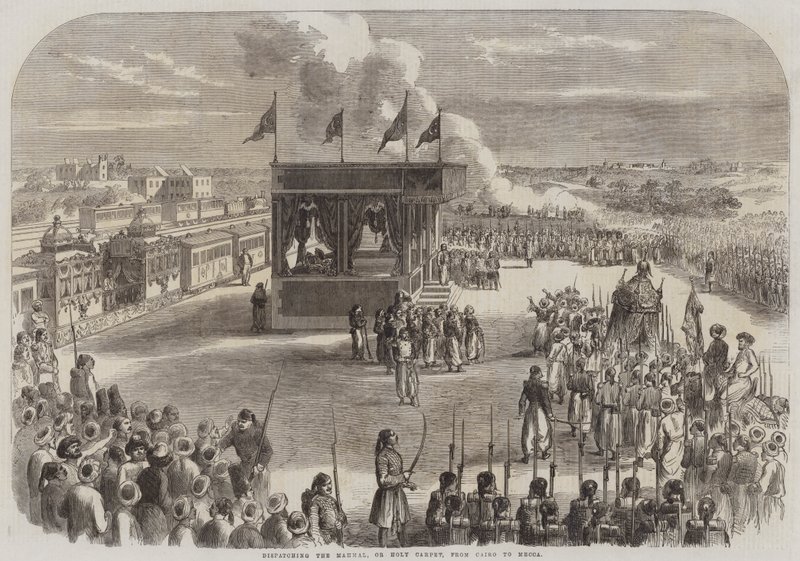 Dispatching the Mahmal, or Holy Carpet, from Cairo to Mecca by English School