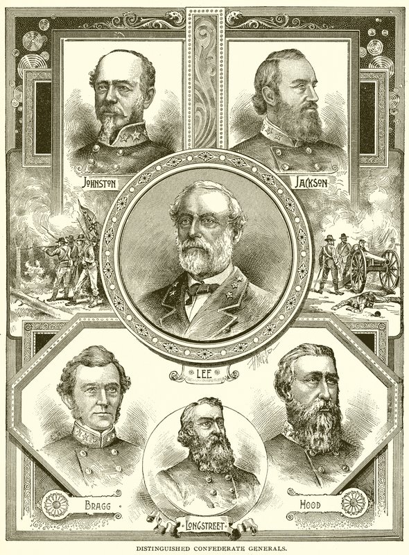 Distinguished Confederate Generals by English School