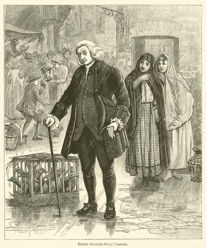 Doctor Johnson Doing Penance by English School