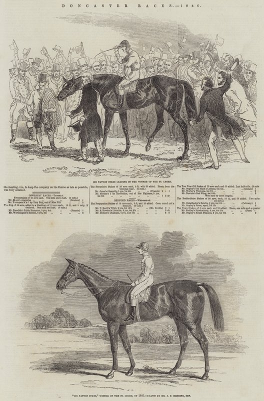 Doncaster Races by English School