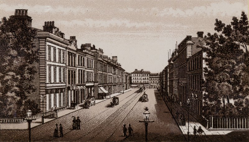 Donegal Place, Belfast 1880 by English School