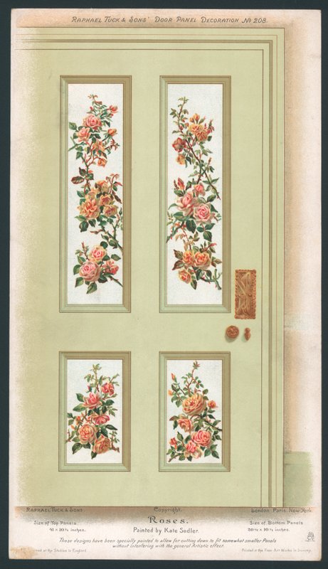 Door Panel Decoration by English School
