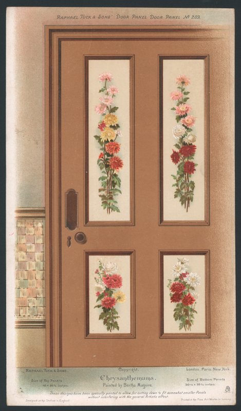 Door Panel Decoration by English School