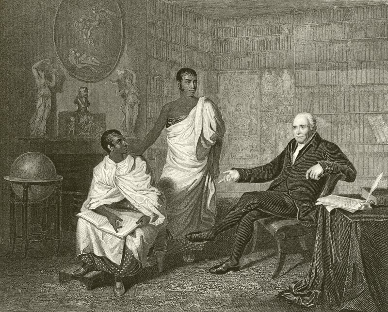 Dr Adam Clarke and the Priests of Buddha by English School