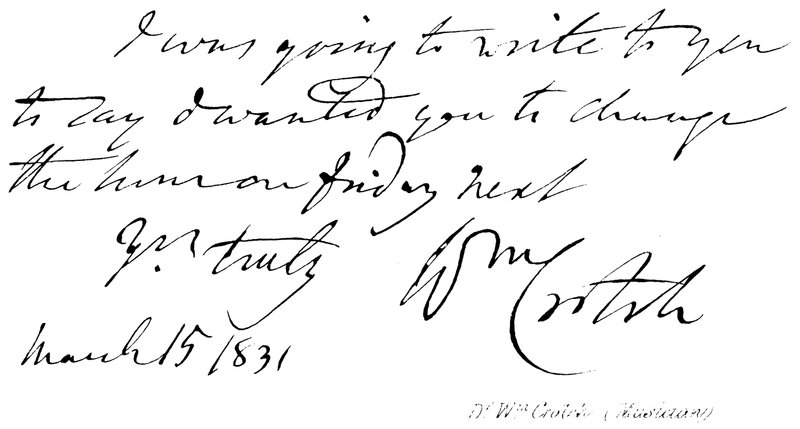 Dr. William Crotch, Musician by English School