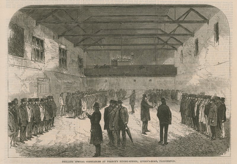 Drilling Special Constables by English School