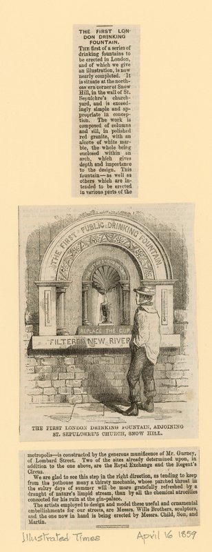 Drinking Fountain, Adjoining St Sepulchre