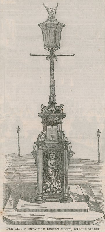 Drinking Fountain in Regent Circus by English School