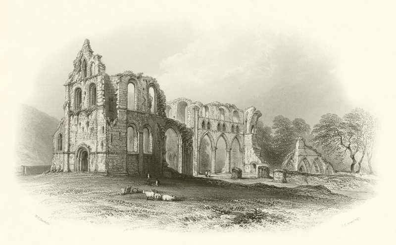 Dundrennan Abbey by English School