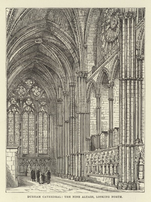 Durham Cathedral, the Nine Altars, looking north by English School