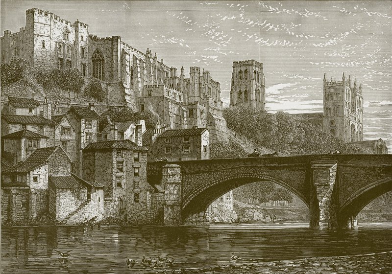 Durham, from the River by English School