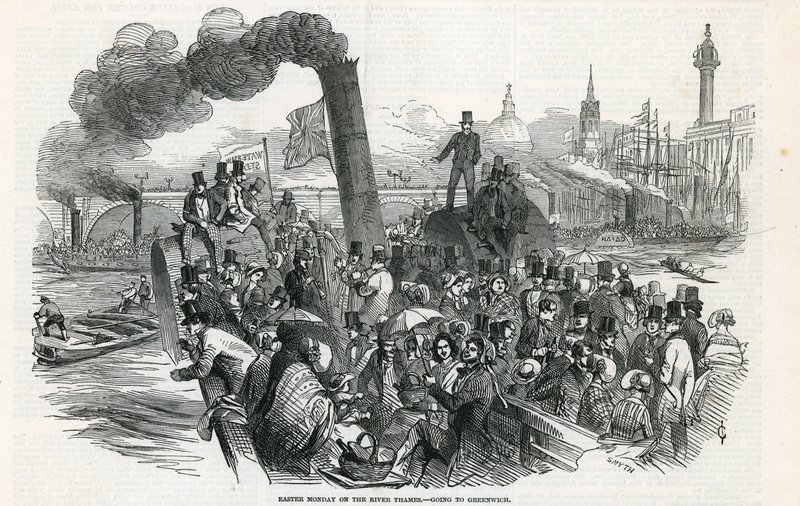 Easter Monday on the River Thames - Going to Greenwich by English School