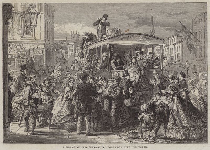 Easter Monday, the Excursion-Van by English School