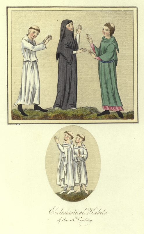 Ecclesiastical Habits of the 13th Century by English School