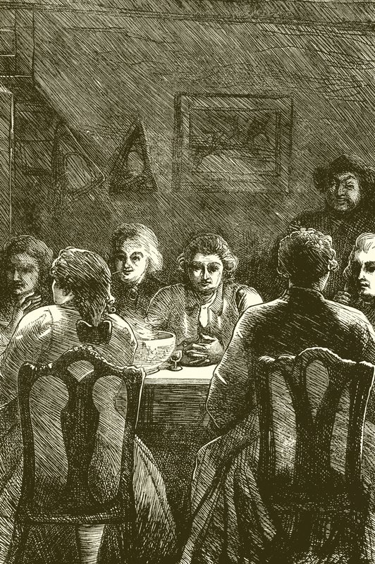 Edmund Burke at the Literary Club by English School