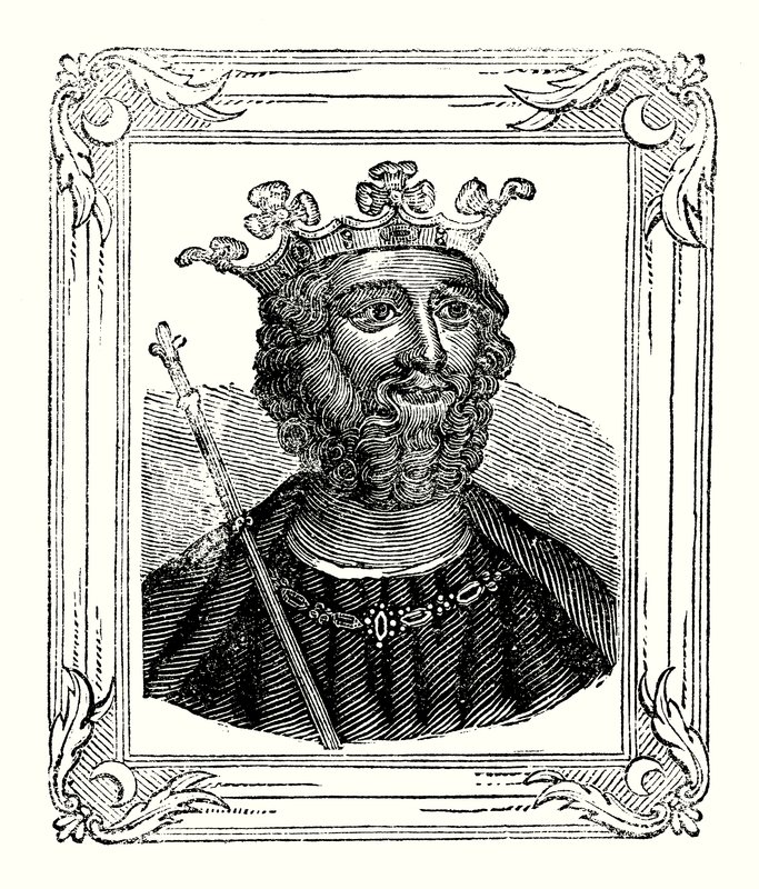 Edward II was born in 1284, crowned in 1308, and murdered in 1328 by English School