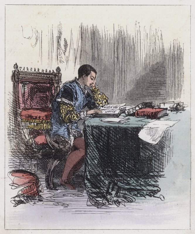Edward VI, at His Studies by English School