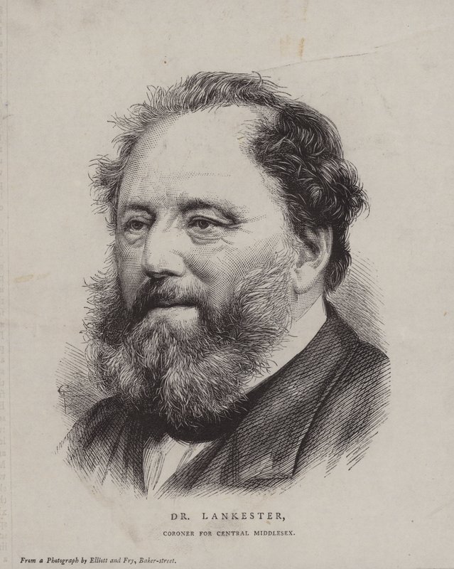 Edwin Lankester, English surgeon and naturalist and Coroner for Central Middlesex by English School