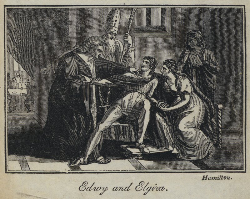 Edwy and Elgiva by English School