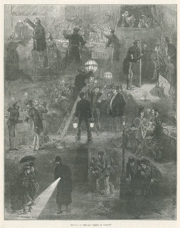 Effects of the Gas Strike in London by English School