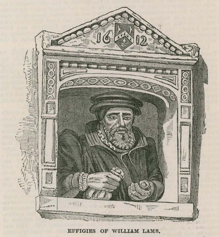Effigies of William Lamb by English School