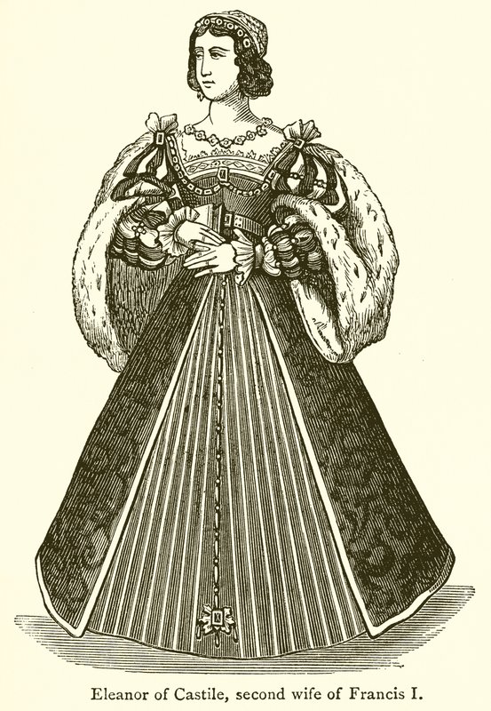 Eleanor of Castile, Second Wife of Francis I by English School