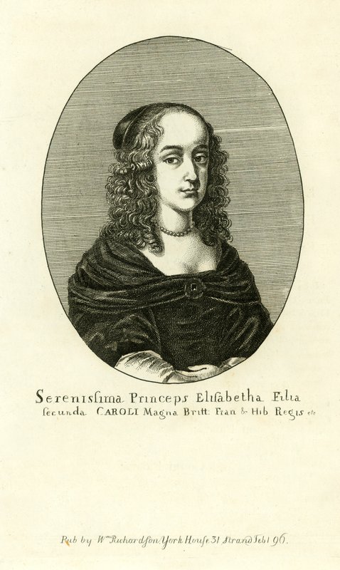 Elizabeth Stuart, second daughter of King Charles I by English School