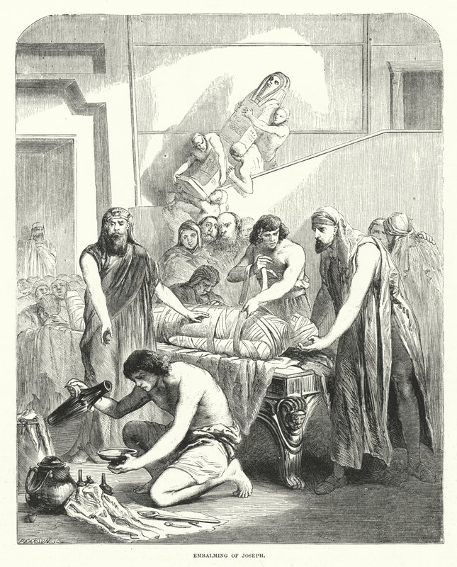 Embalming of Joseph by English School