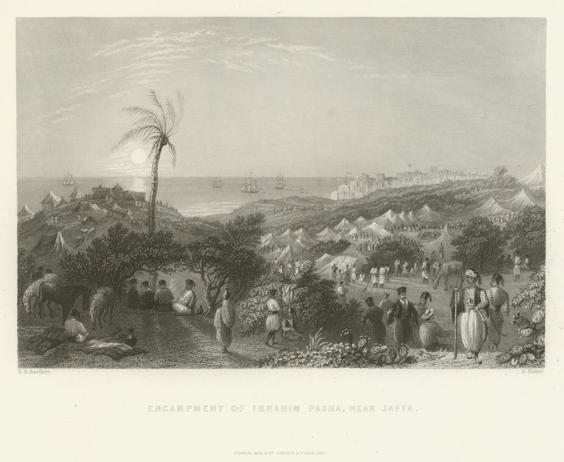 Encampment of Ibrahim Pasha, near Jaffa by English School