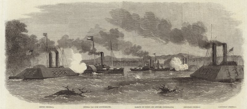 Engagement off Fort Pillow by English School