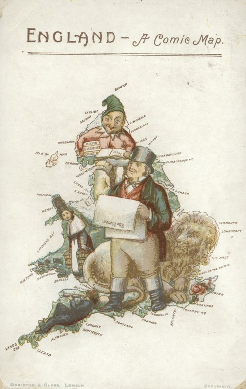 England - A Comic Map by English School