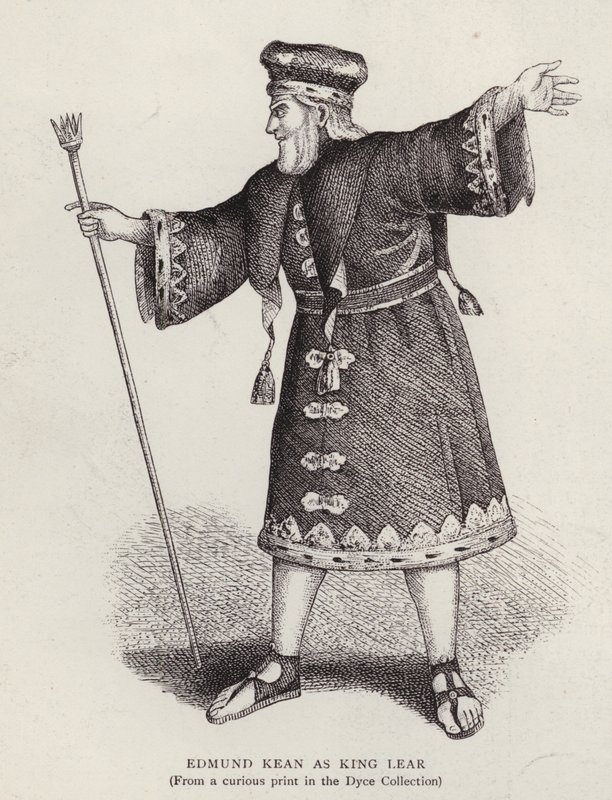 English actor Edmund Kean in the title role in Shakespeare