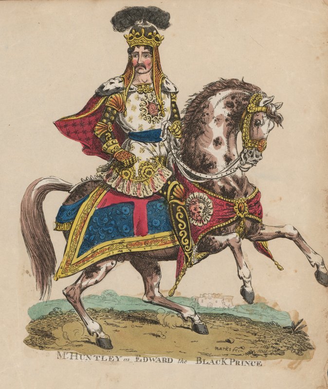 English Actor Francis Huntley as Edward, the Black Prince by English School