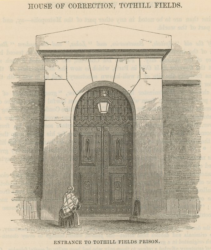 Entrance to Tothill Fields Prison by English School