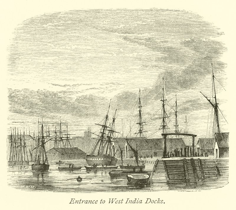 Entrance to West India Docks by English School
