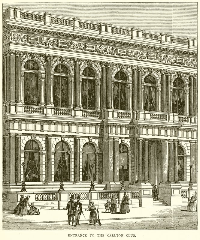 Entrance to the Carlton Club by English School