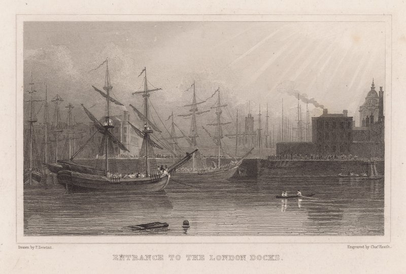 Entrance to the London Docks by English School