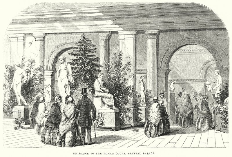 Entrance to the Roman Court, Crystal Palace by English School