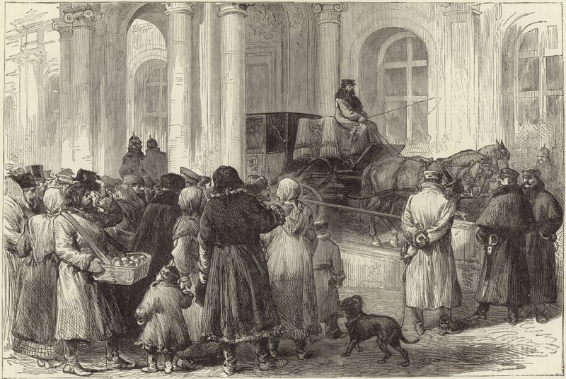 Entrance to the Winter Palace by English School